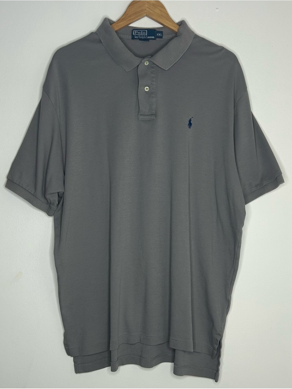Ralph Lauren Men's Gray Polo with Navy Pony